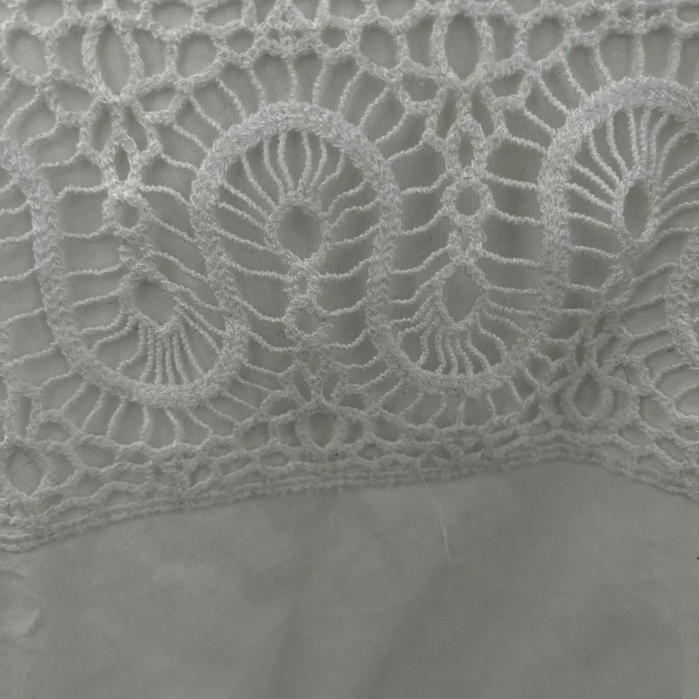J Crew White Lace Panel Tank Top - Picture 2 of 3